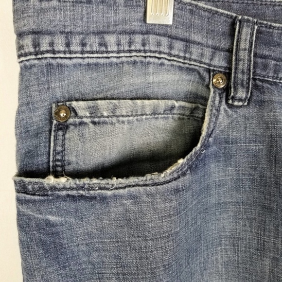 ZZEGNA- Ermenegildo Zegna- Mens 37.5” x 29” Straight Blue Denim Jeans - Picture 4 of 12